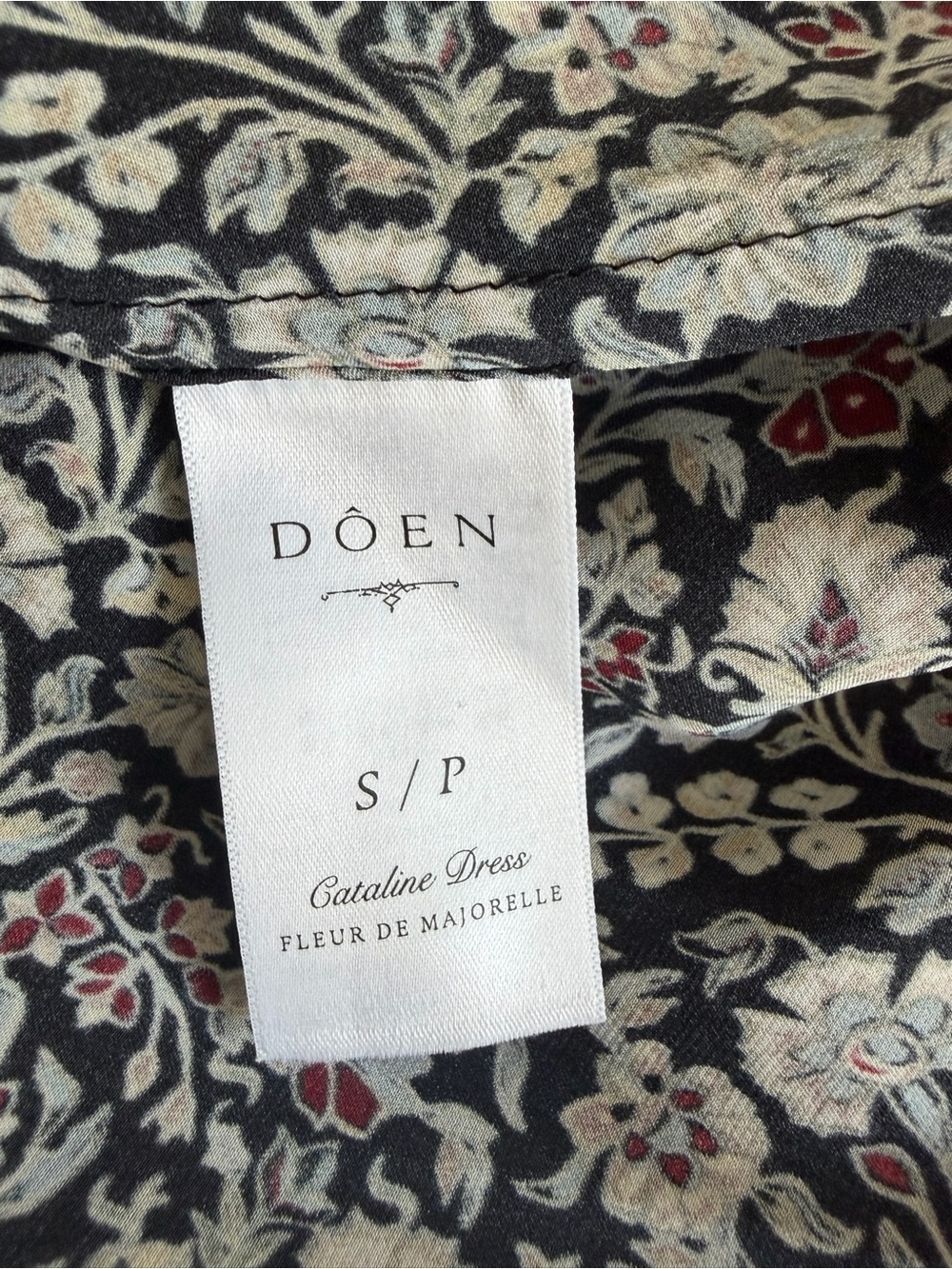 DÔEN
Cataline Floral Print Silk Satin Dress - Picture 7 of 8